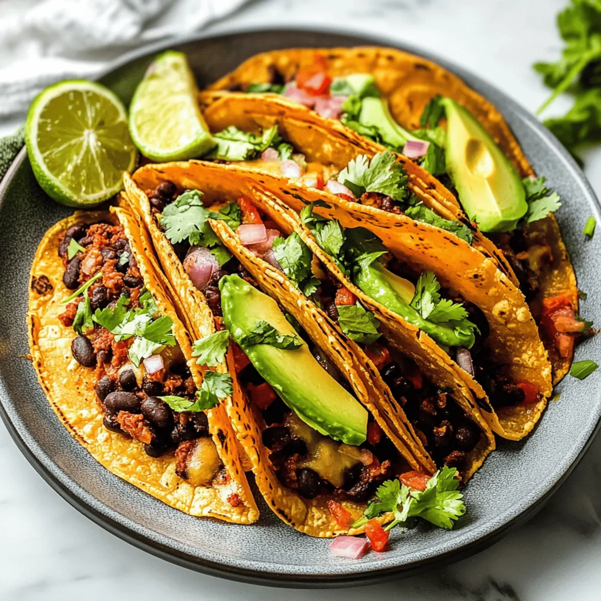 Crispy Black Bean Tacos: Ein Genuss für jeden Tag