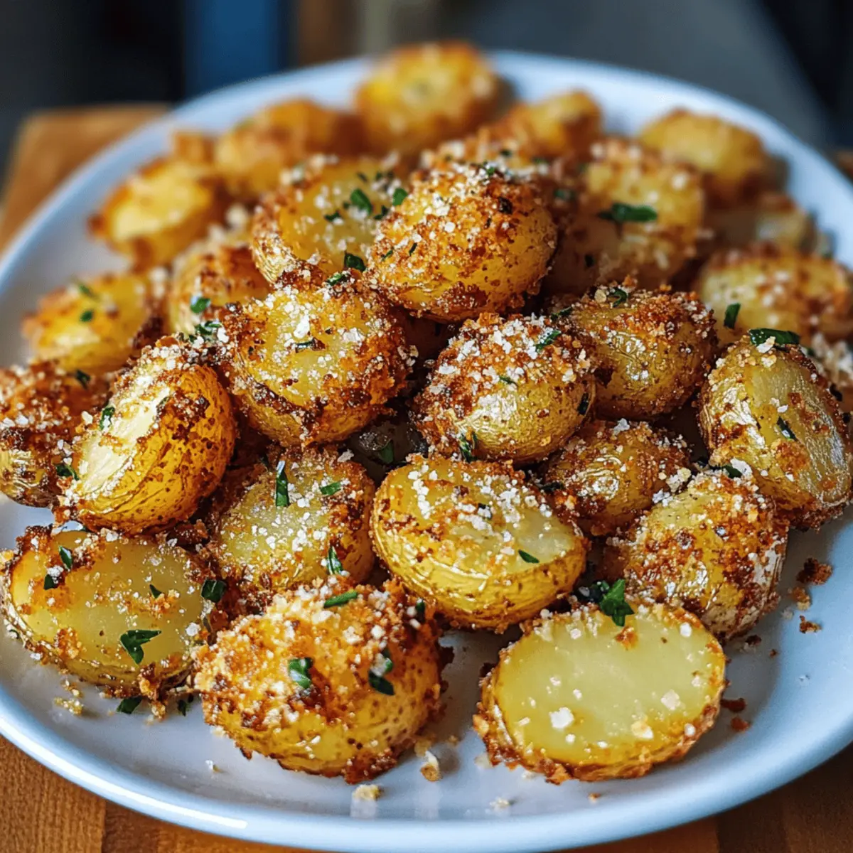 Crispy Parmesan Baby Potatoes für Jeden Abend