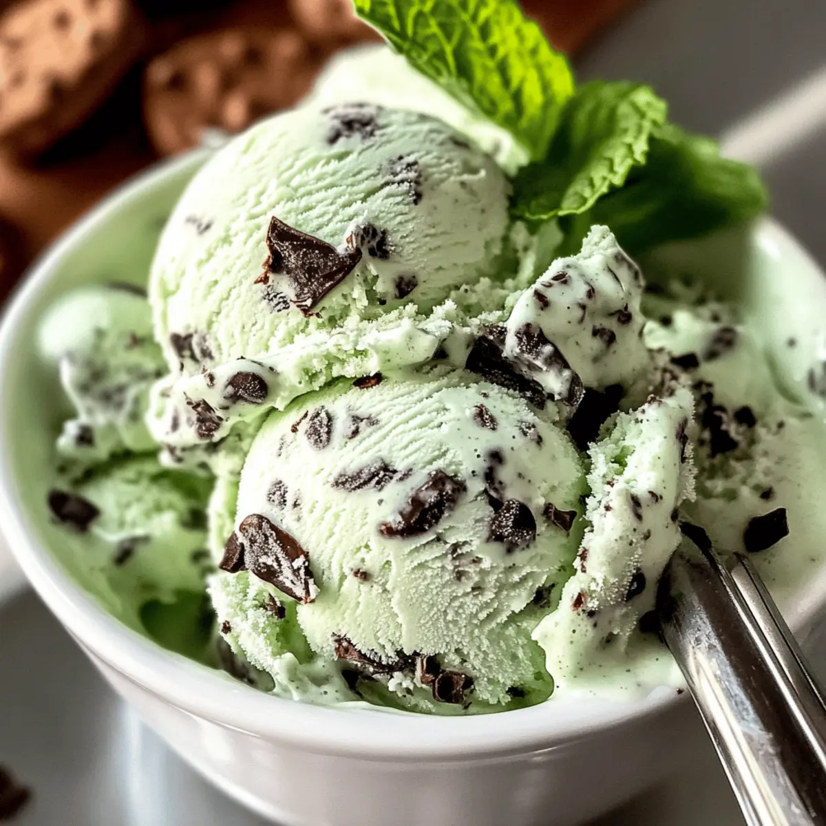 Der Ausgang: Erfrischendes Minz-Kekse-Eis Rezept