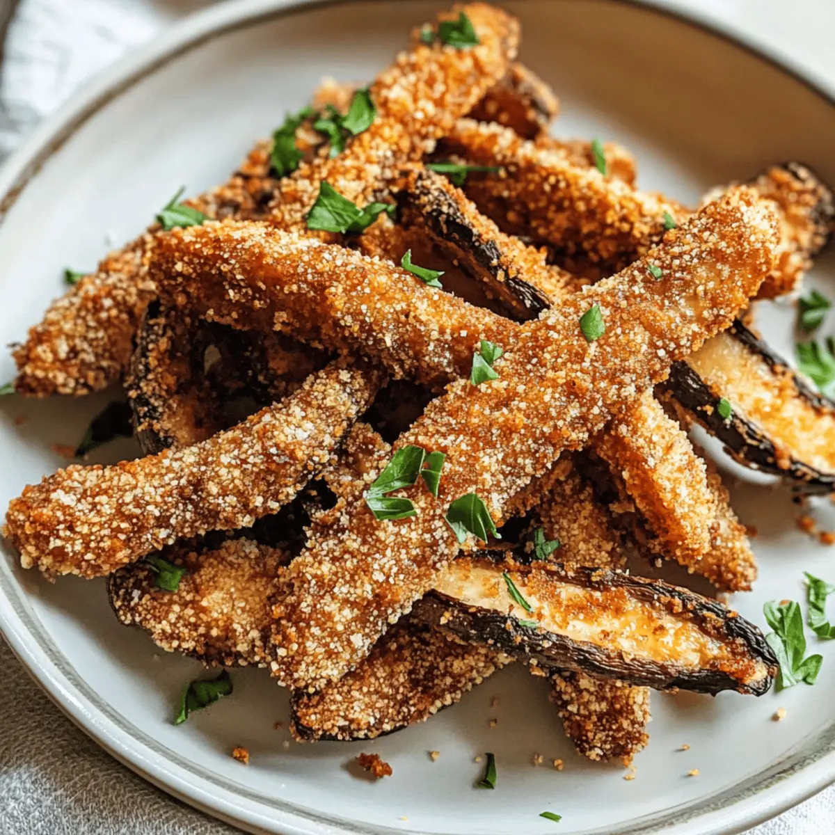 Crispy Portobello Fries als gesunde Snack-Option
