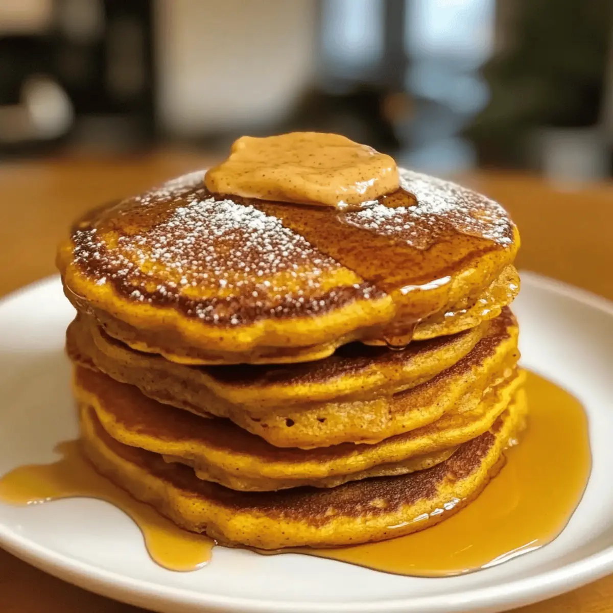 Köstliche Kürbis-Pfannkuchen mit Zimtbutter