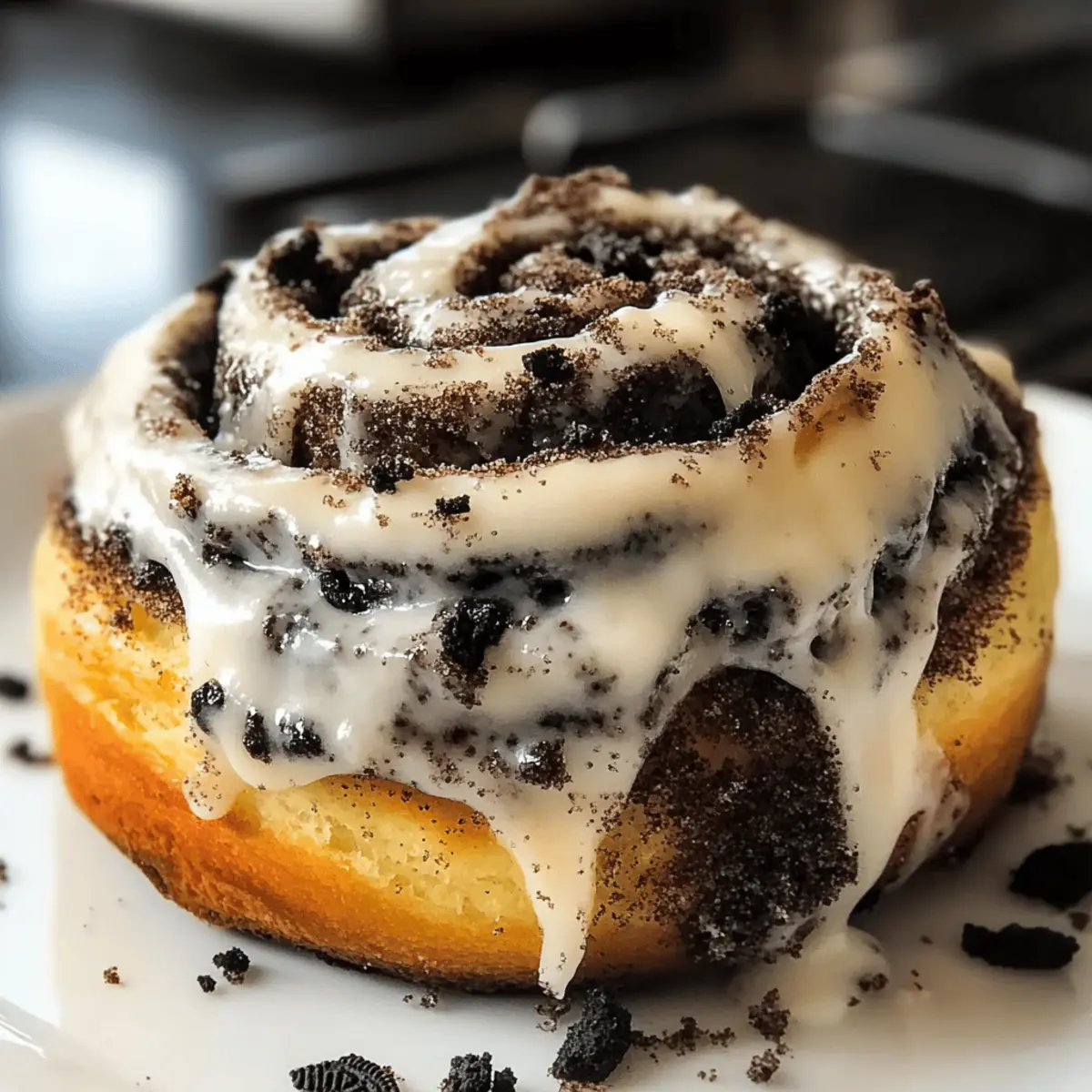 Oreo Zimtschnecken mit Frischkäseglasur