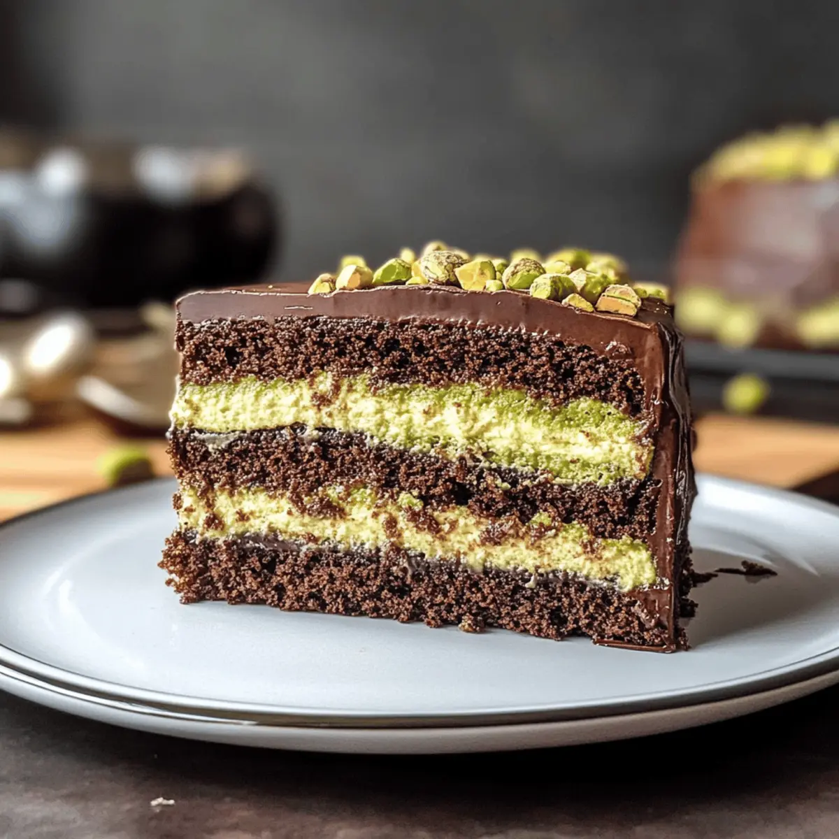 Dubai Schokoladen-Pistazienkuchen