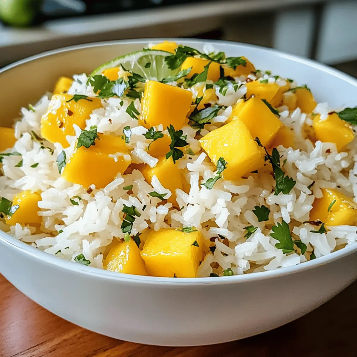 Tropisches Mango Limetten Reis Rezept