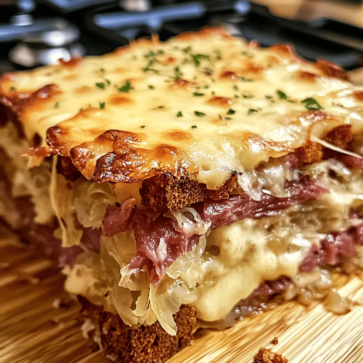 Homemade Reuben Bake für ein herzhaftes Wohlfühlessen