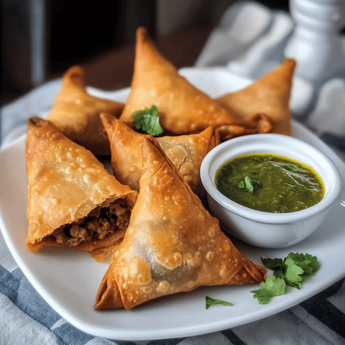 Crispy Keema Samosa für den perfekten Snack