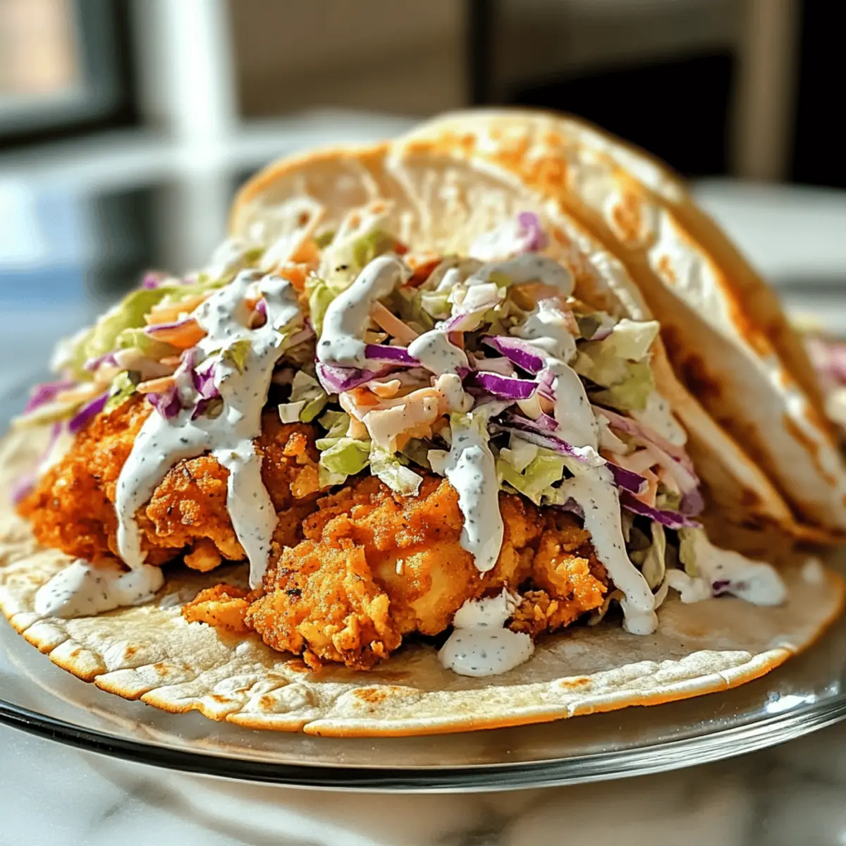 Buffalo Chicken Smash Burger Tacos leicht gemacht