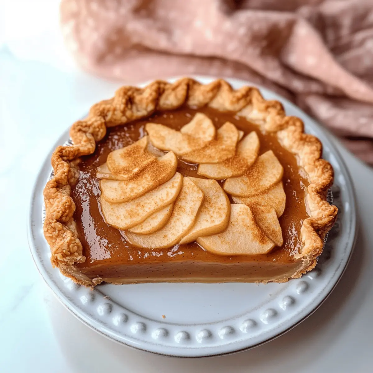 Cremiger Apfelbutterkuchen mit Dinkelkruste