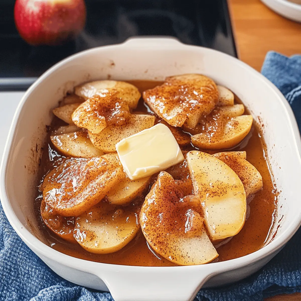 Zimtige gebackene Äpfel für den perfekten Ausgang