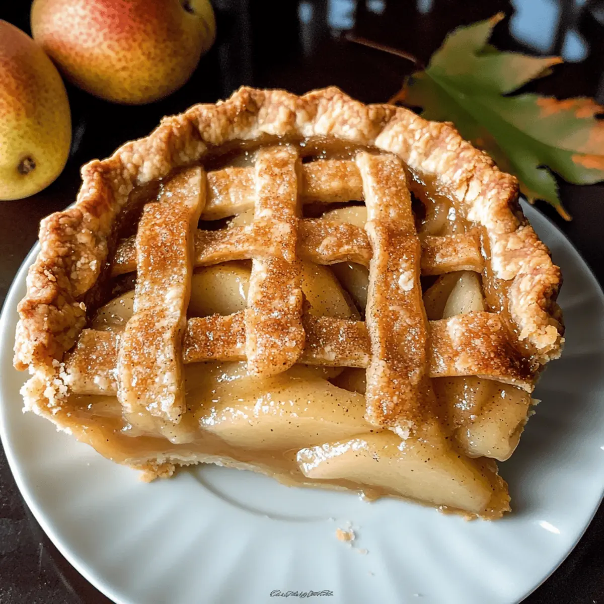 Ahorn Ingwer Birnenkuchen für den Herbstgenuss