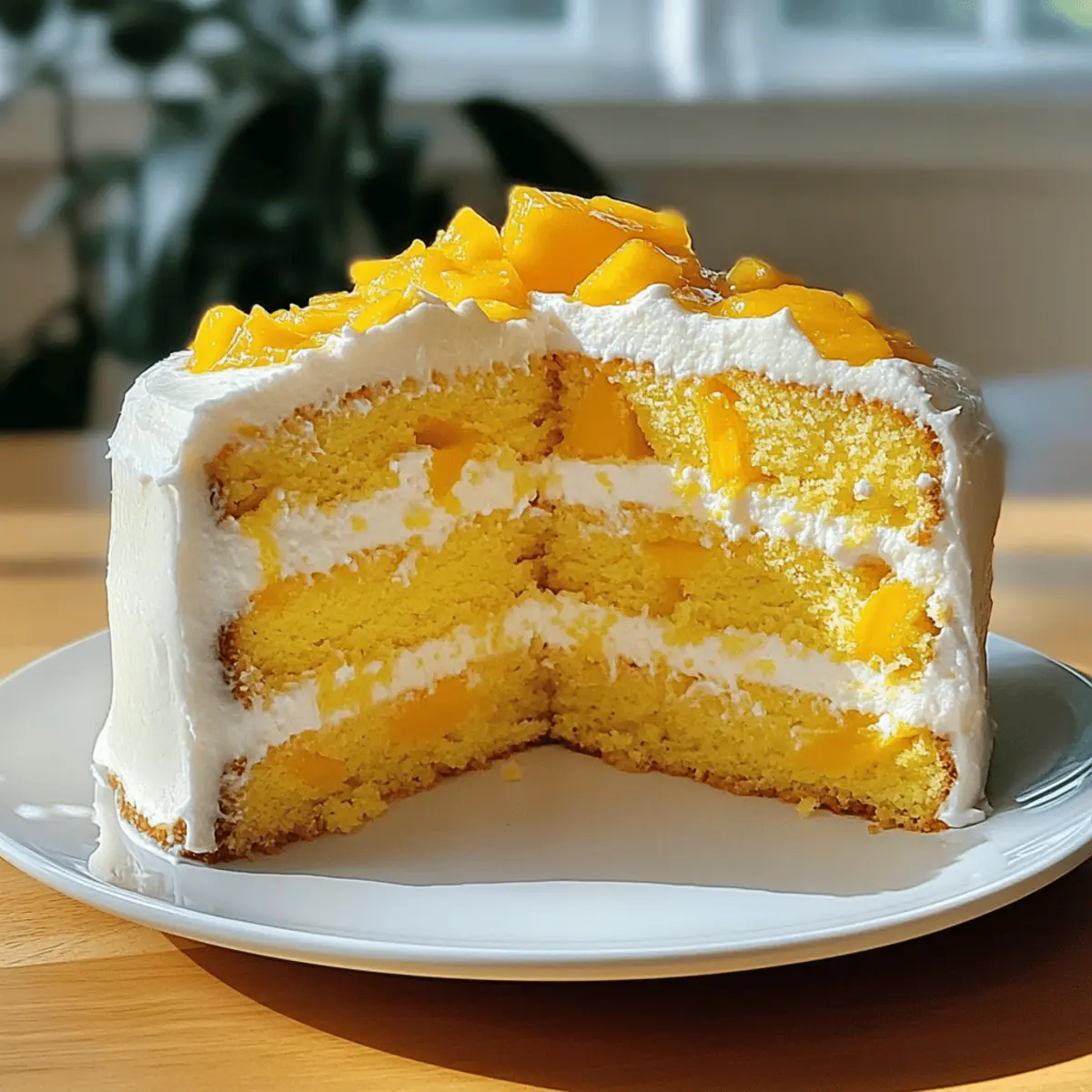 Mango-Kuchen für den perfekten Sommergenuss