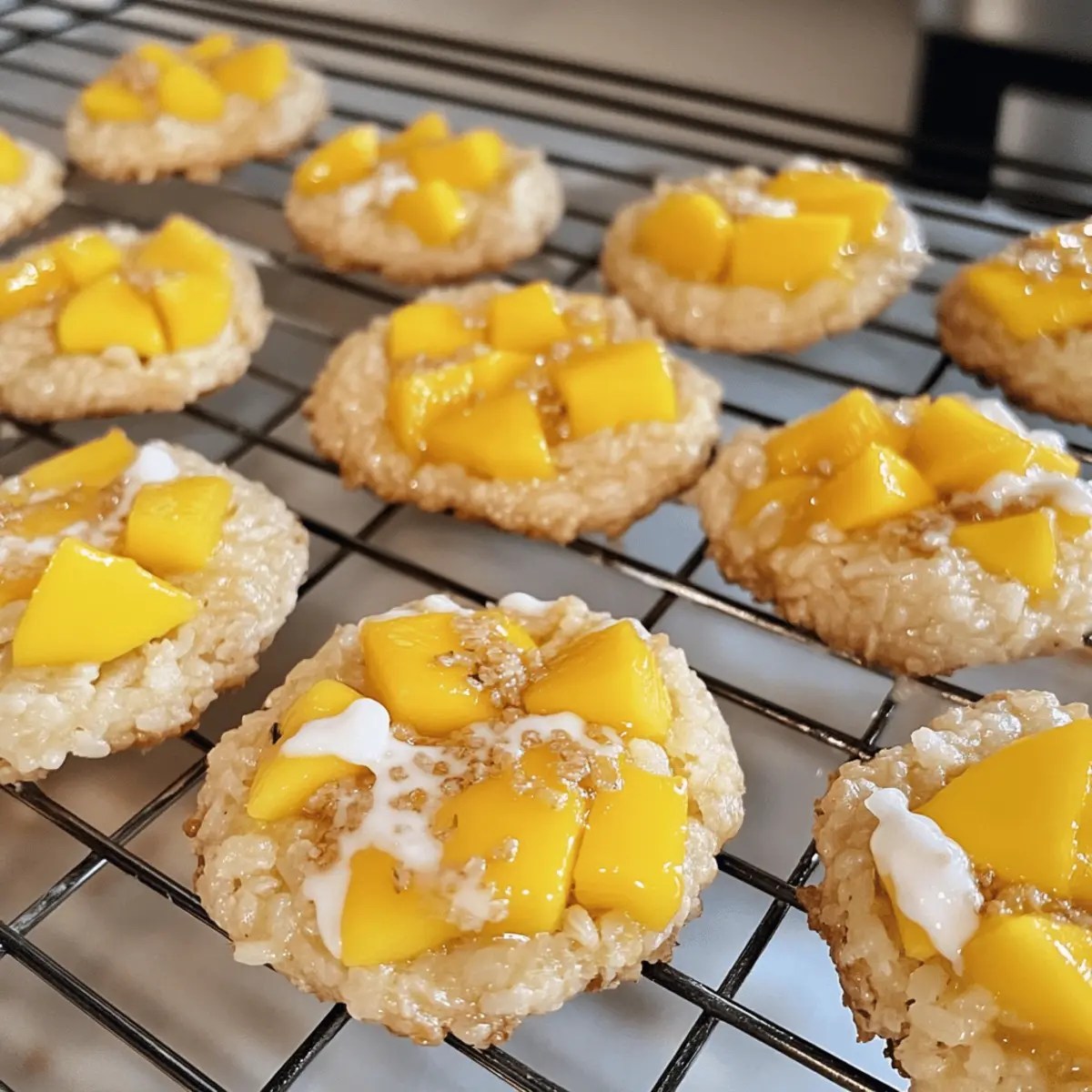 Vegane Mango Sticky Rice Kekse glutenfrei genießen