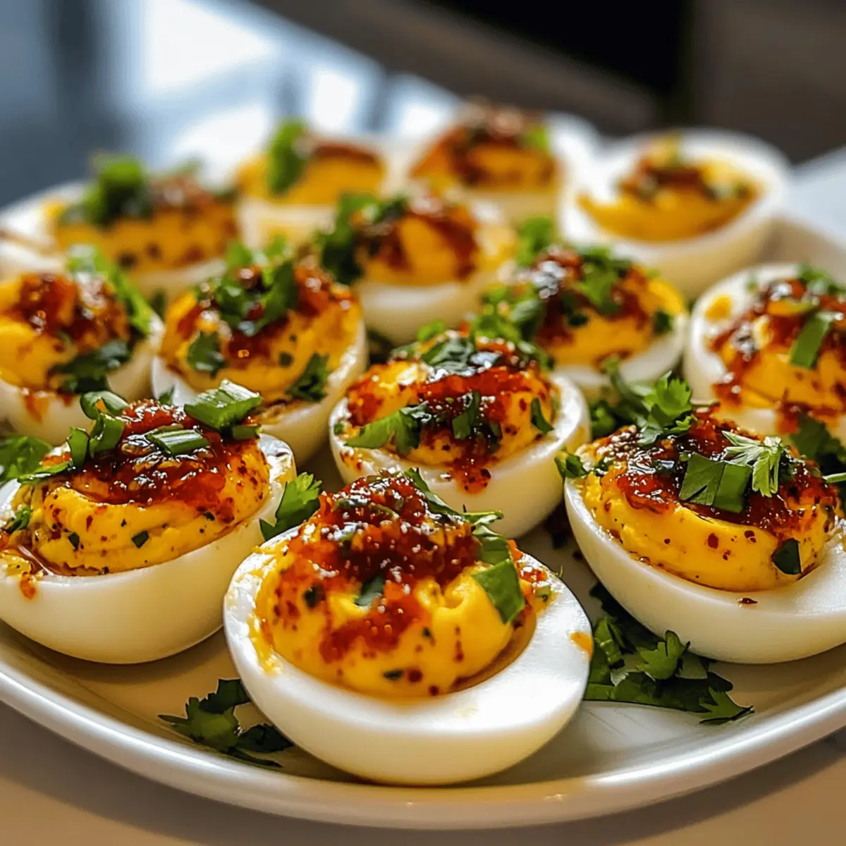 Spicy Chili Knoblauch Eier mit Wow-Effekt