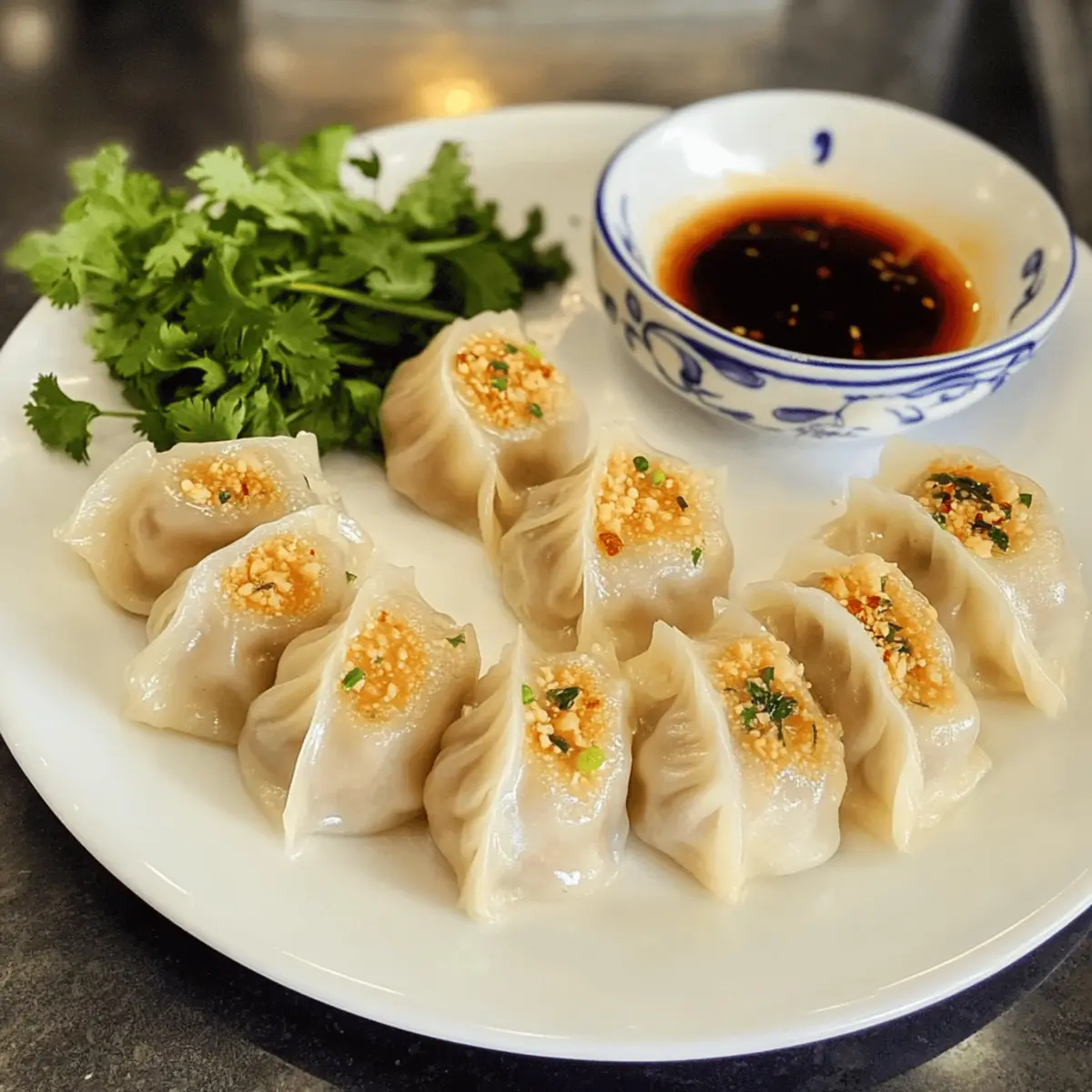Dampfgegarte Thai Dumplings - Der Ausgang fürs Dinner