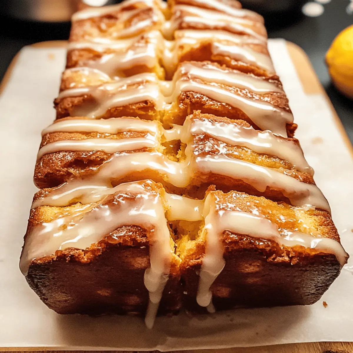 Veganer Kürbis-Pull-Apart-Brot mit Zitronenglasur
