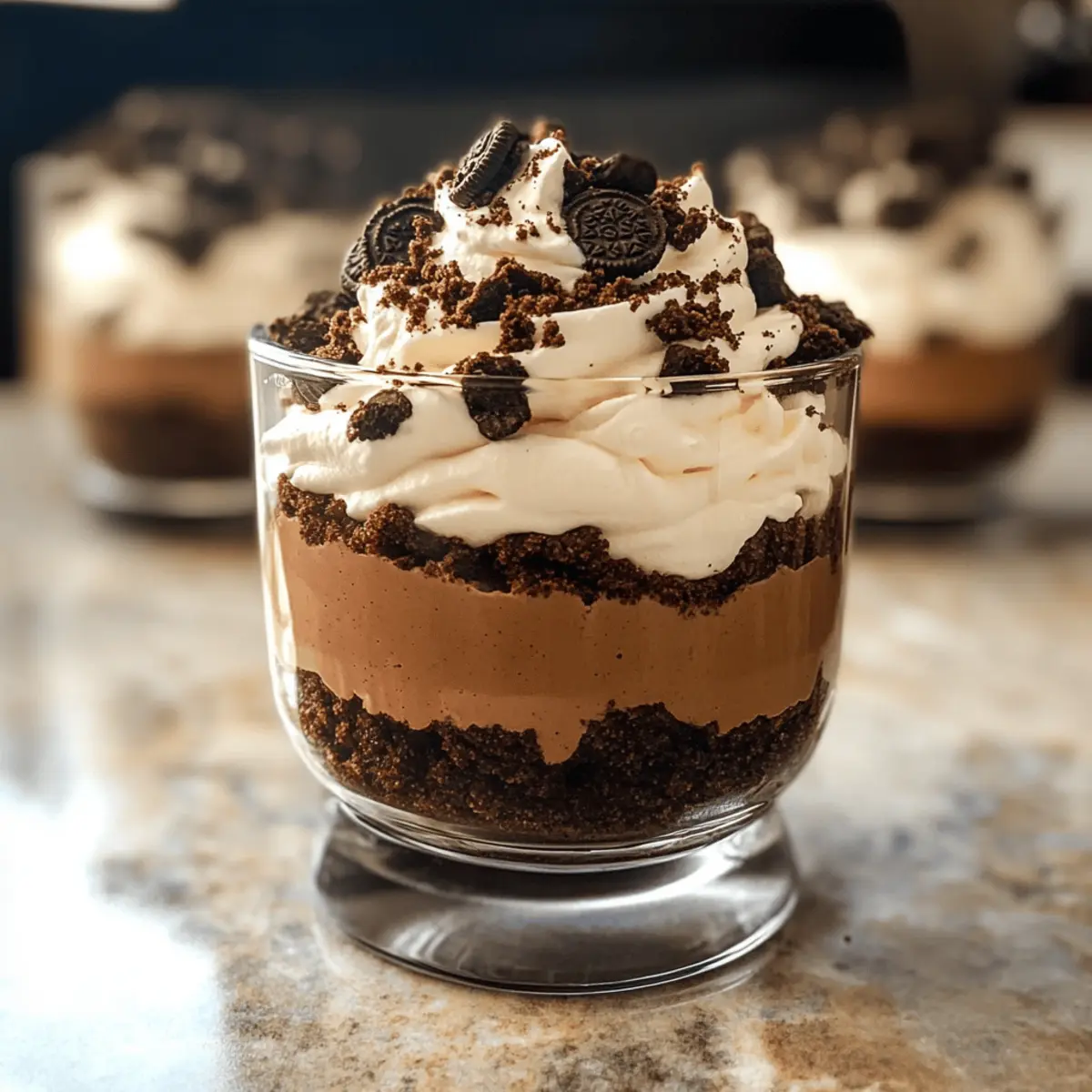 Cremiges No-Bake Schokoladenparfait mit Oreo