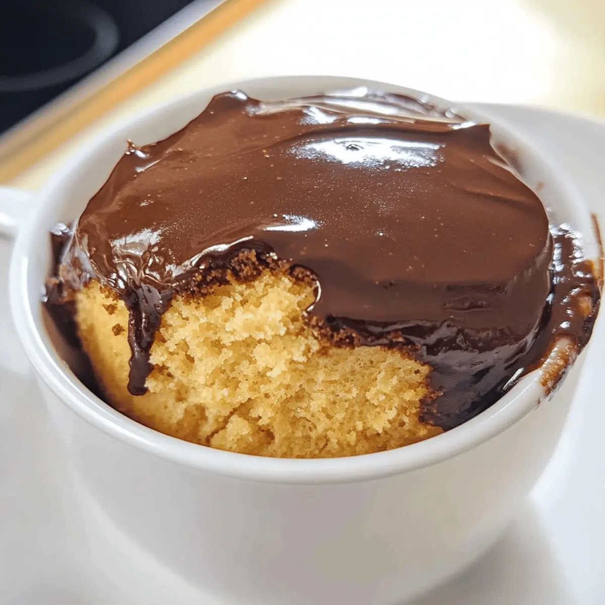 Schneller Erdnussbutter Mug Cake im Handumdrehen