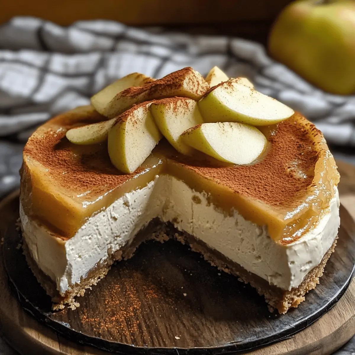 cremiger Apfelwein Käsekuchen