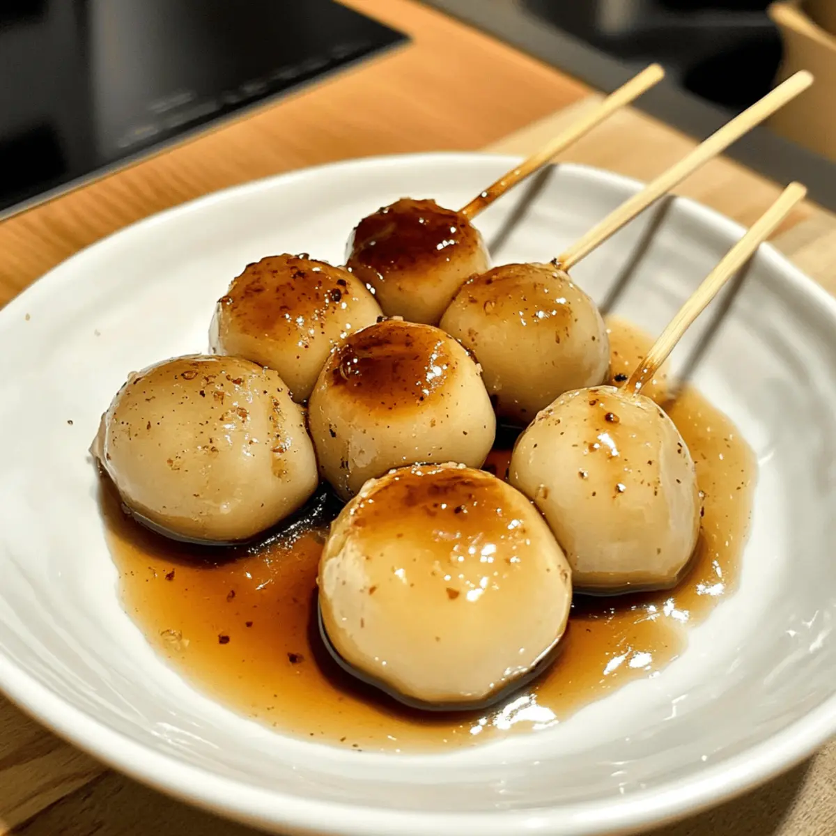 Mitarashi Dango: Japanische Reisdämpfer selber machen