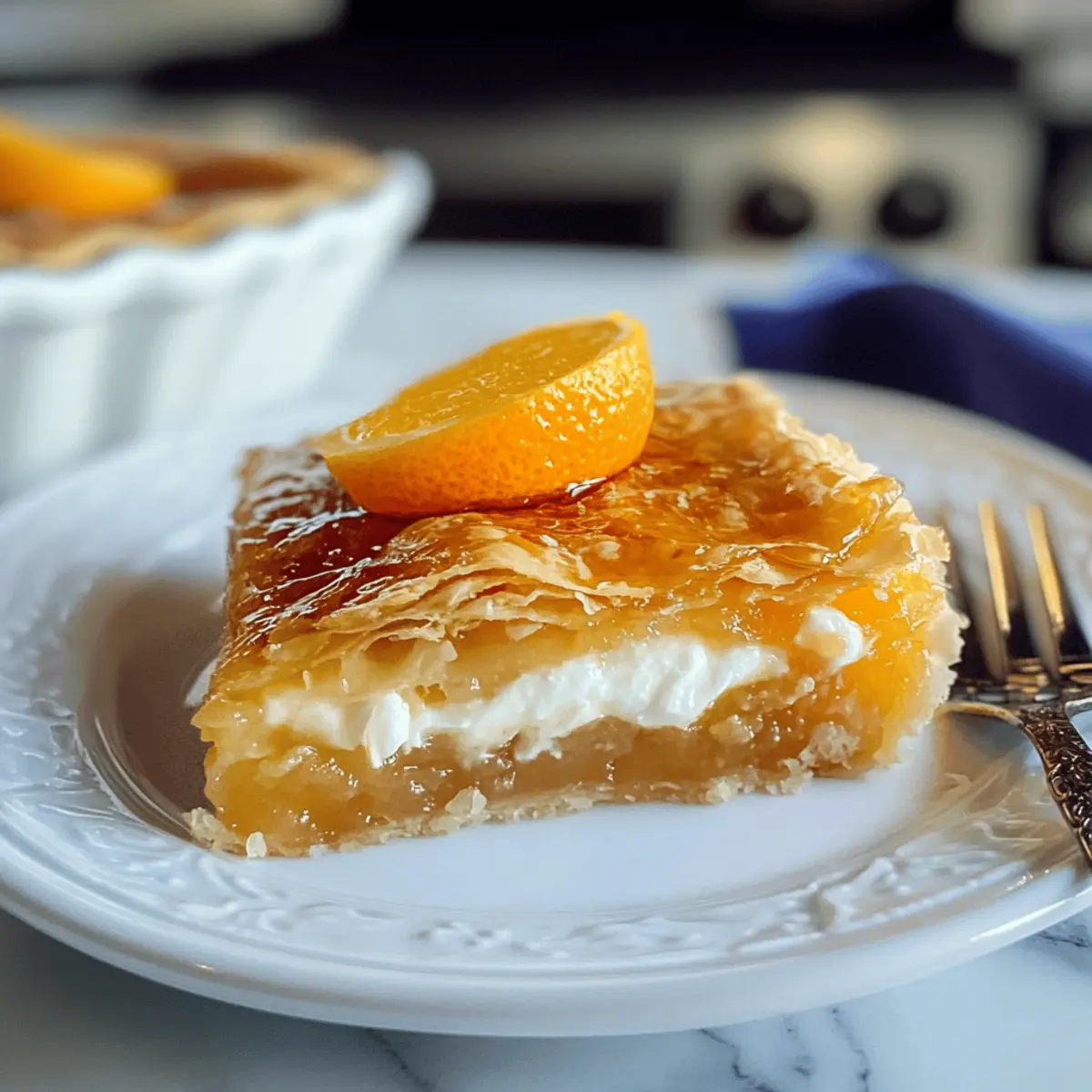 Portokalopita – Griechische Orangenpie ganz einfach
