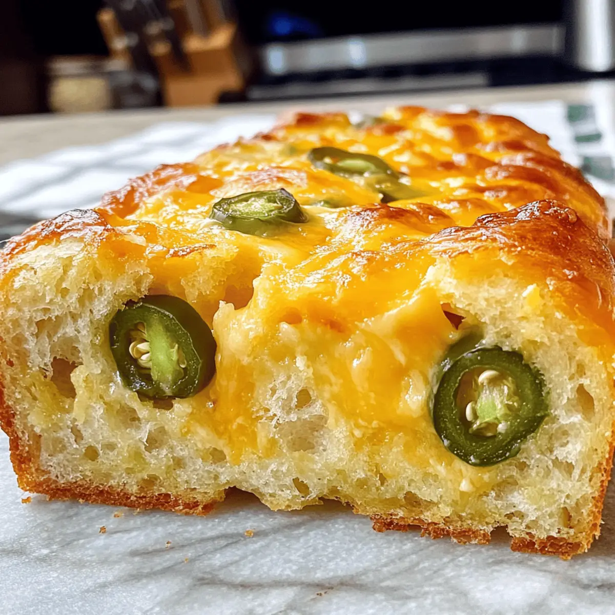 Jalapeno Käsebrot: Das No-Knead Rezept