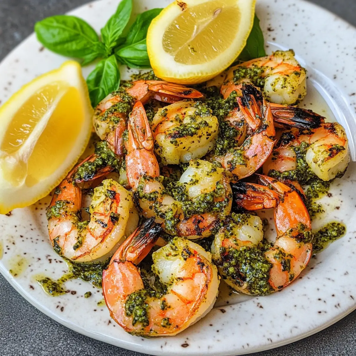 Grilled Pesto Shrimp für einen perfekten Abend