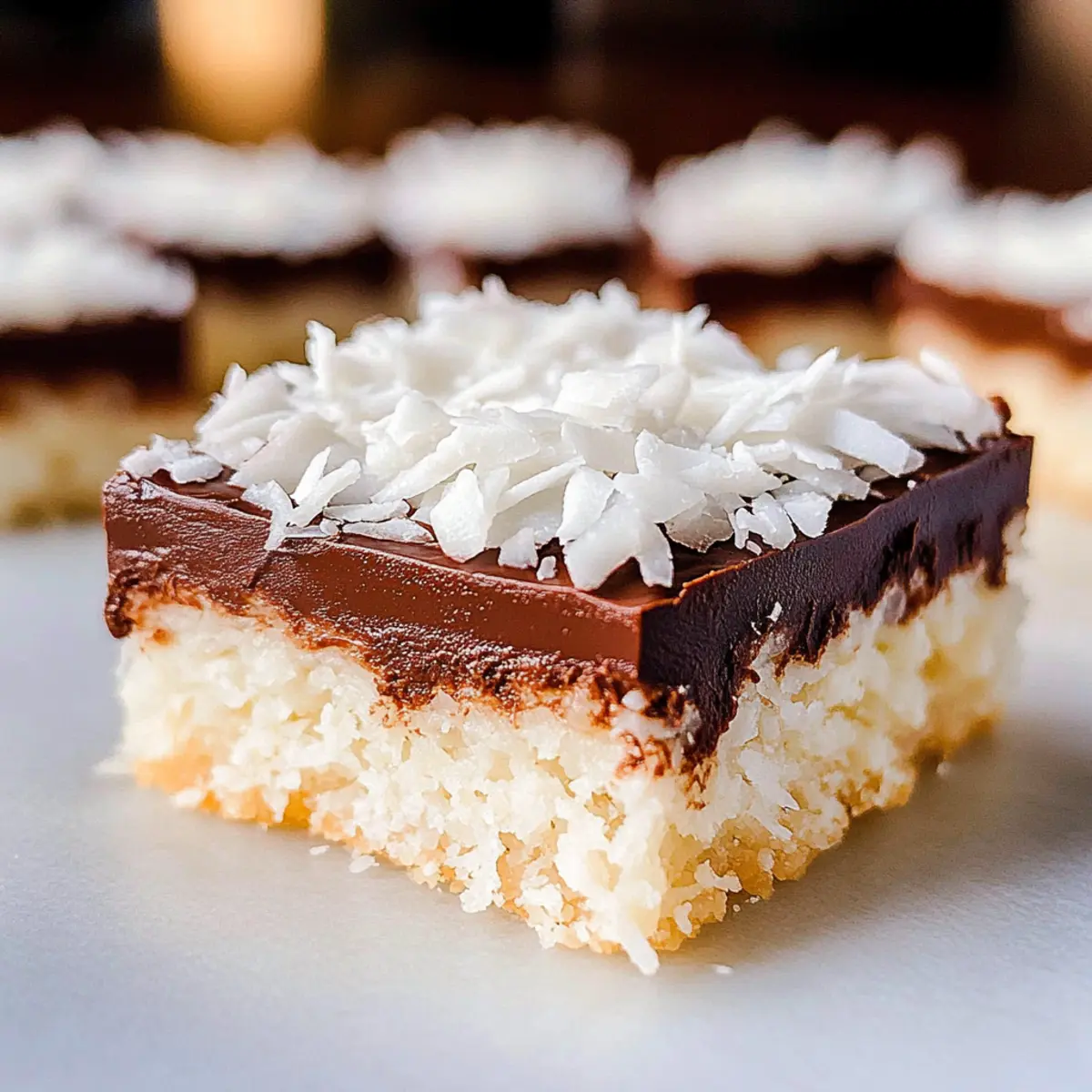 Cremige no-bake Kokosnuss Riegel vegan und glutenfrei