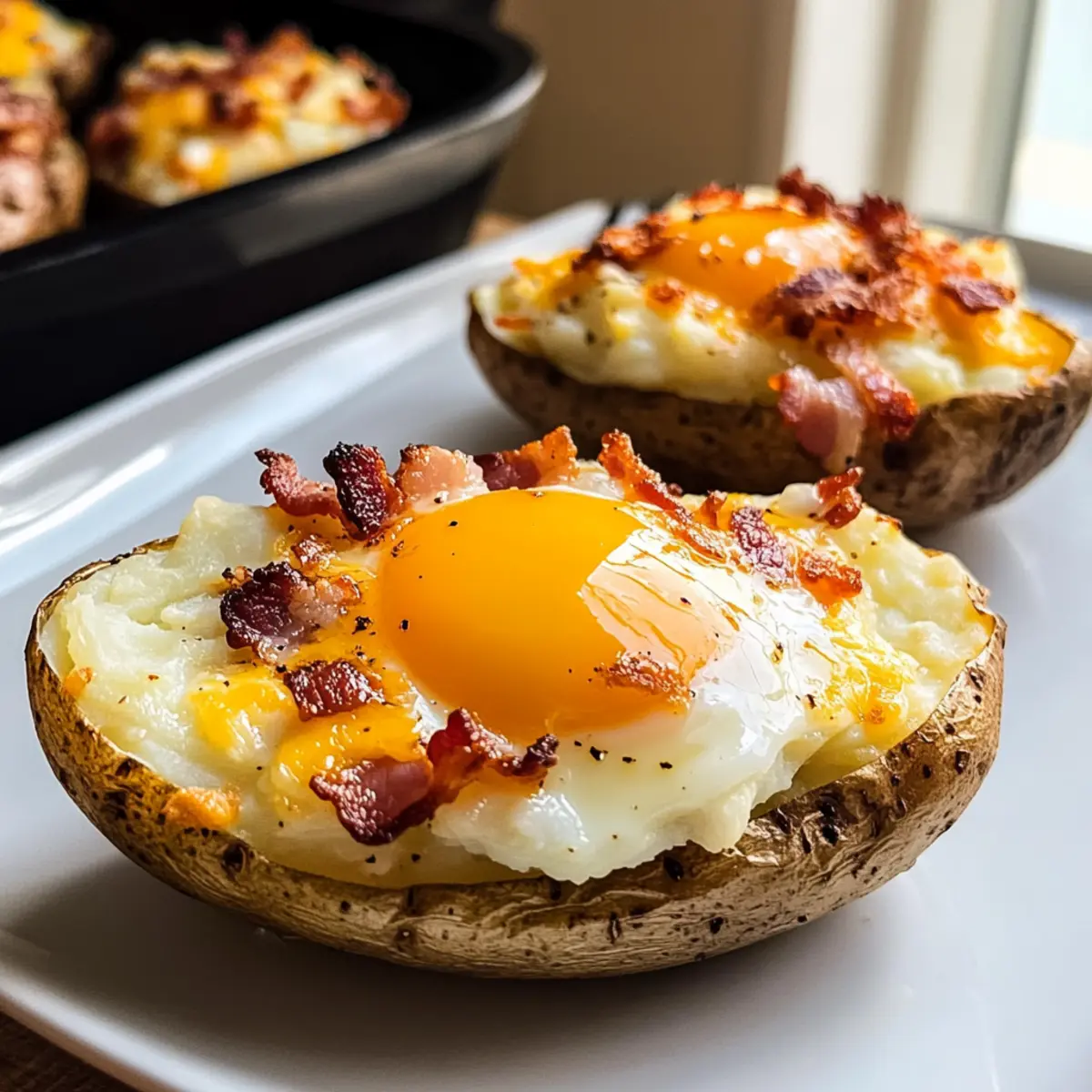 Der perfekte Ausgang: Zweimal gebackene Frühstückskartoffeln