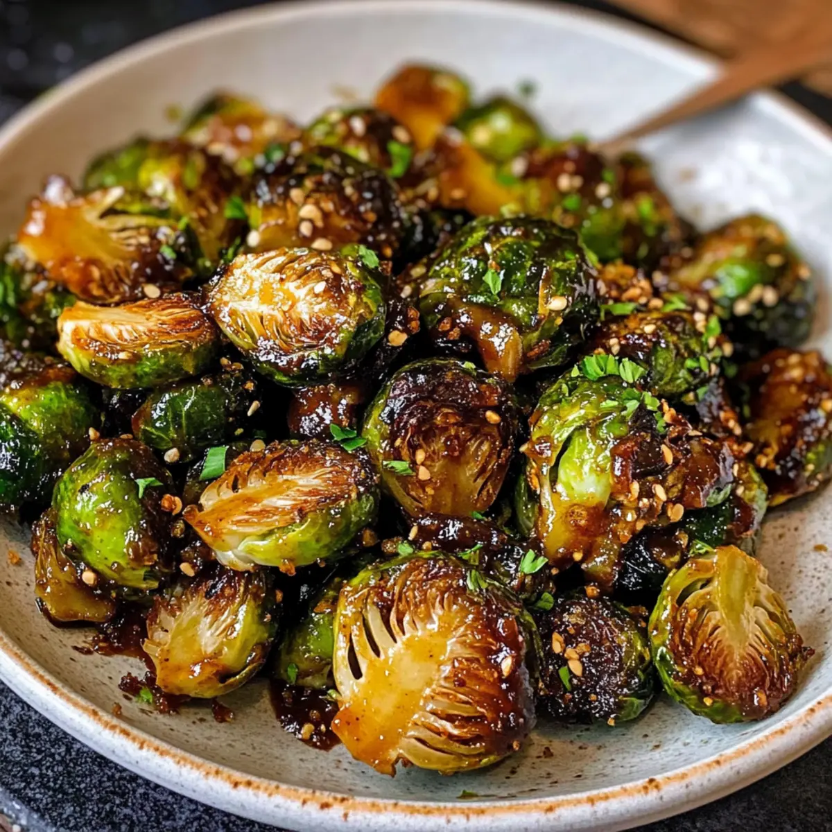 Knusprige asiatische BBQ Rosenkohl für jeden Anlass