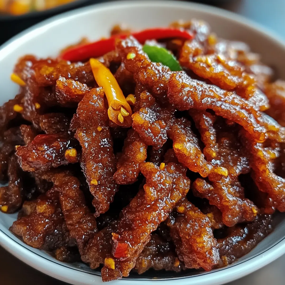 Knuspriges Chili-Rindfleisch wie beim Chinesen