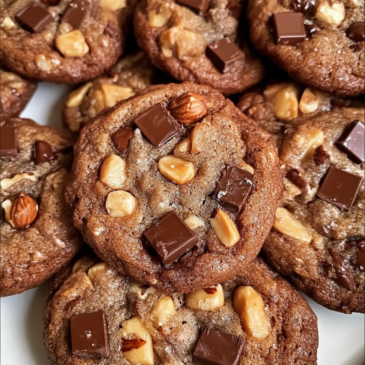 Haselnuss Milchschokolade Stücke Schokoladenkekse