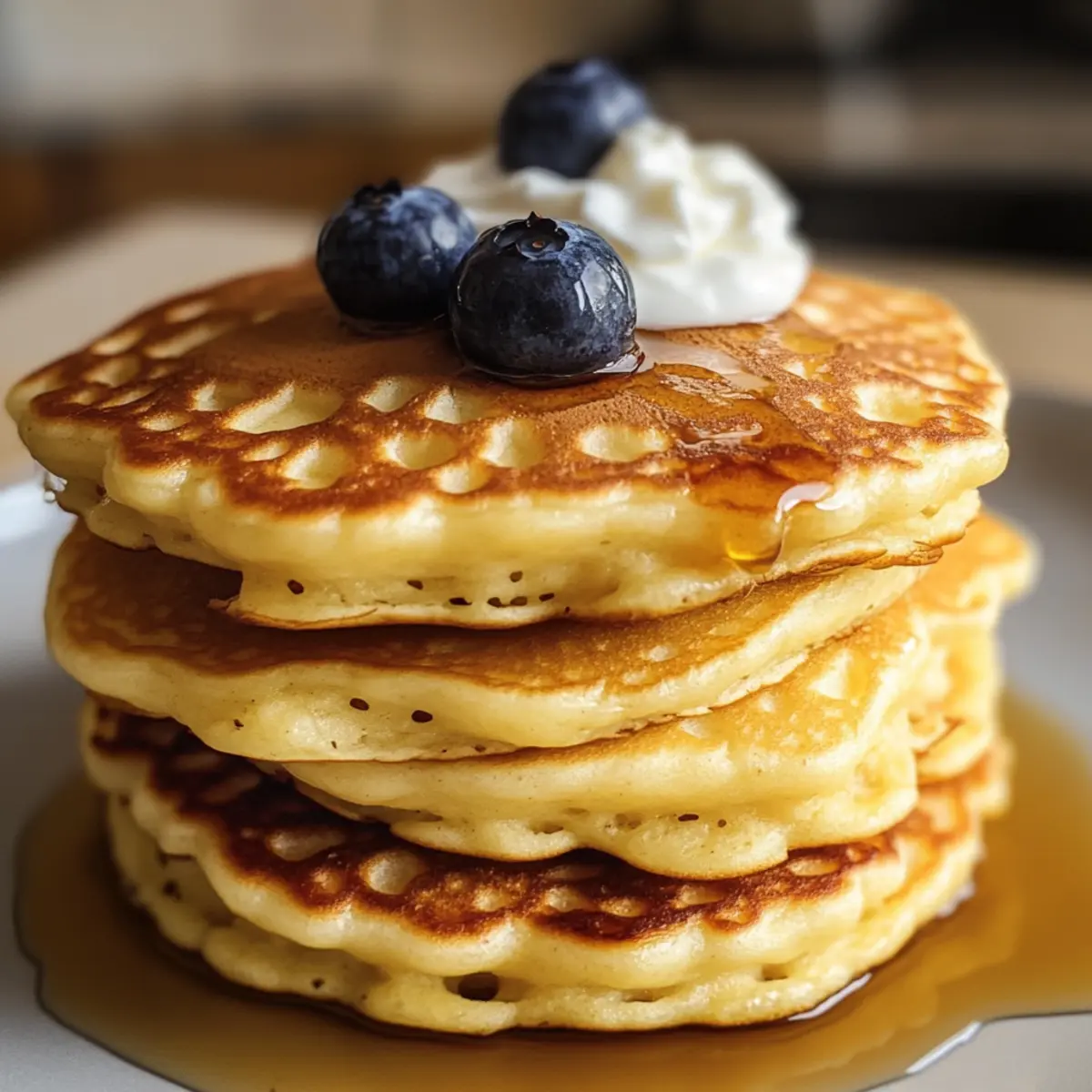 Hochprotein-Fluffige Pfannkuchen für gesunde Frühstücksliebe