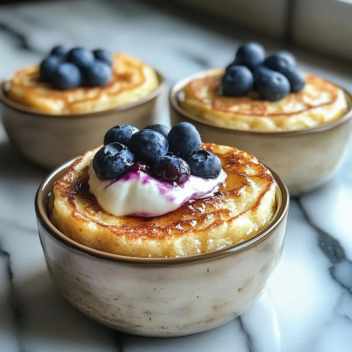 Protein Pfannkuchen Schüsseln für dein Frühstück