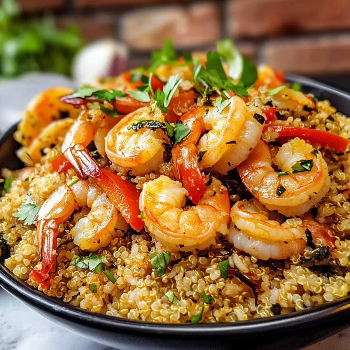 Garnelenreis mit Kräutern für ein festliches Dinner