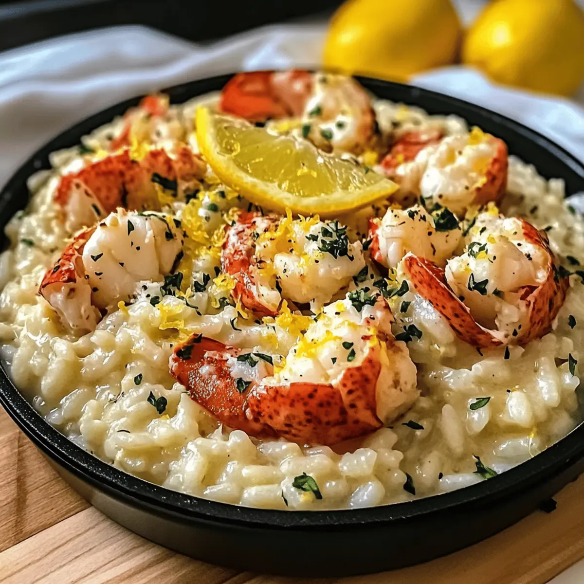 Limonenbutter Hummer Risotto für Feinschmecker