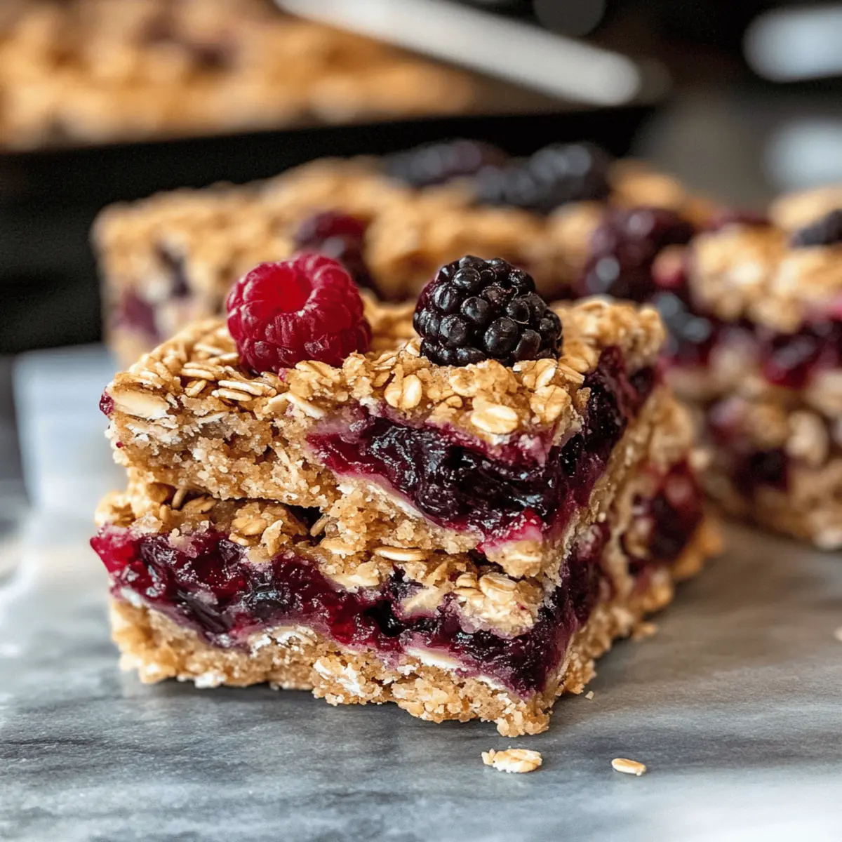 Gesunde Beeren Haferflocken Riegel zum Verlieben
