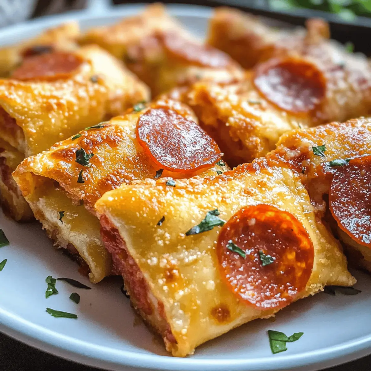 Hausgemachte Pizza Rolls für große Begeisterung