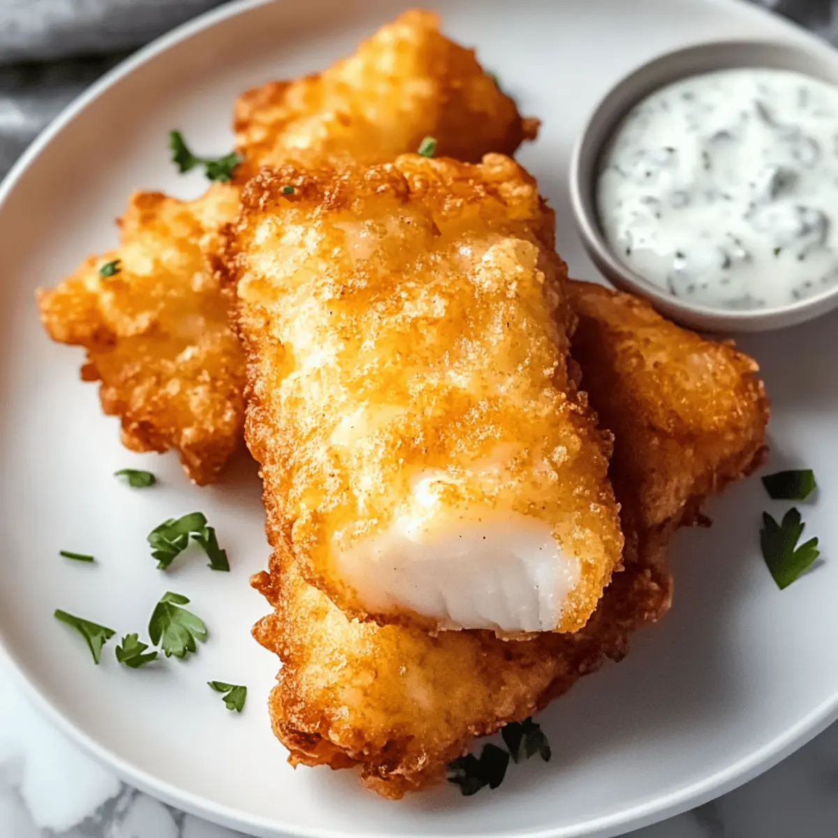 Knuspriger Bier-Teig Heilbutt für perfektes Fish & Chips