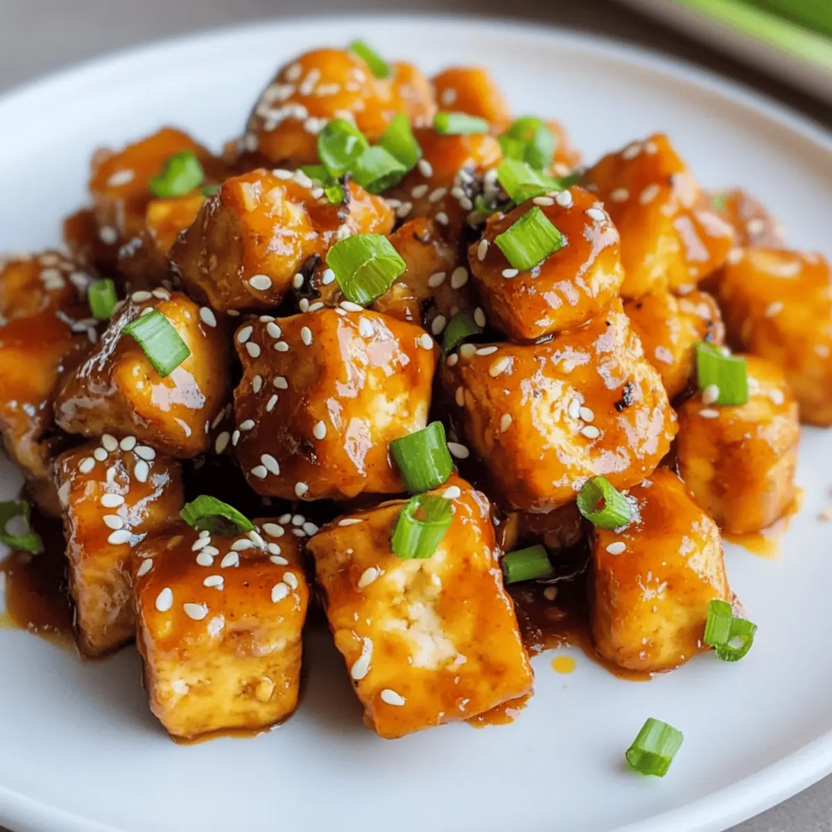 Crispy Baked Orange Tofu für gesunde Genießer