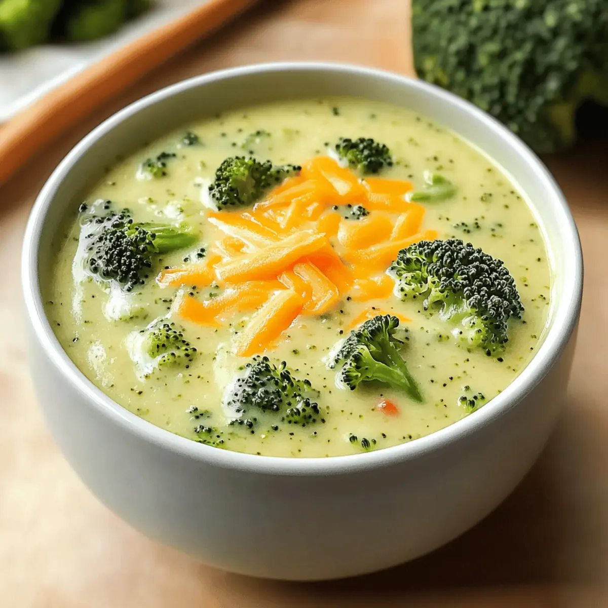 Der Ausgang: Proteinreiche Brokkoli-Käse-Suppe