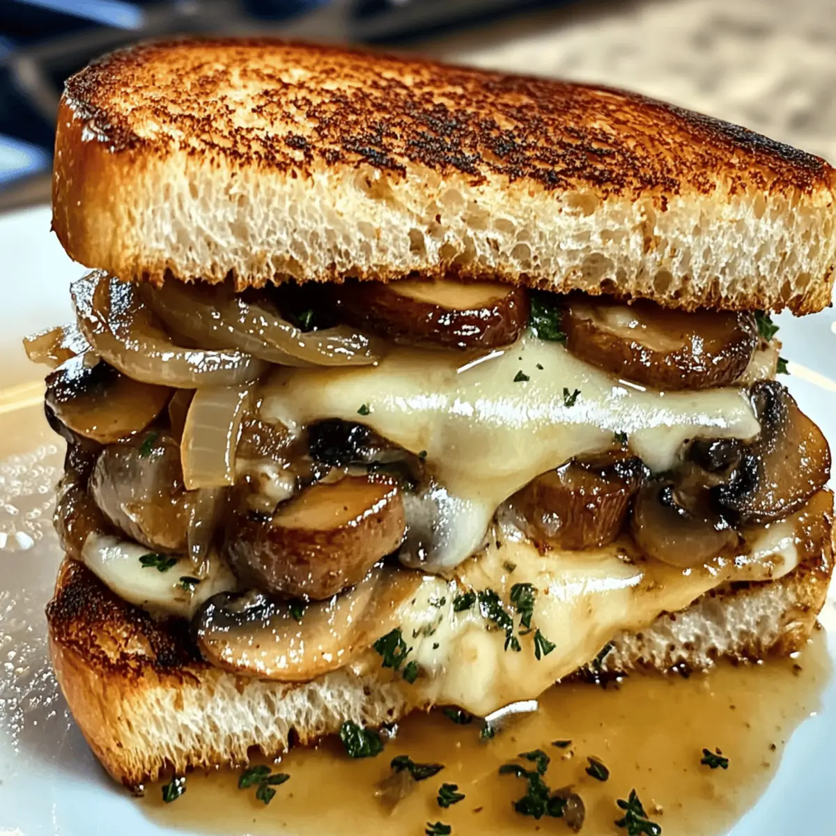 Gourmet Schweizer Pilzschmelz Sandwich