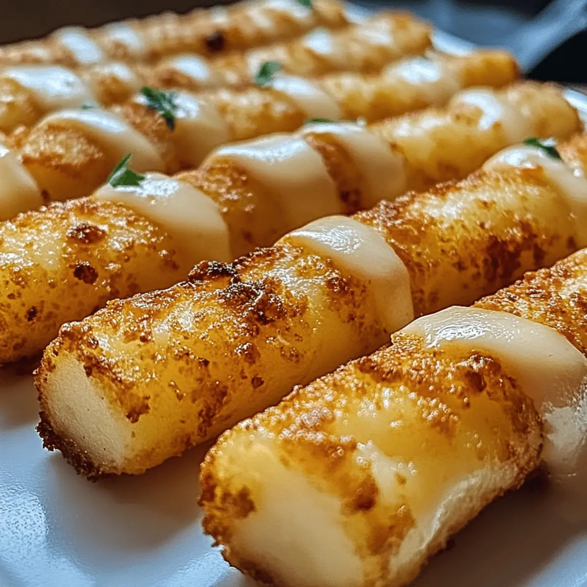 Crispy Ungarische Kartoffel-Käse-Stäbchen