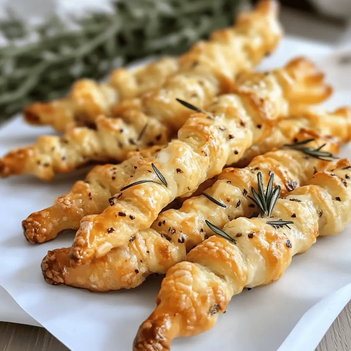 Crispy Rosemary Cheese Twists für jeden Snackliebhaber