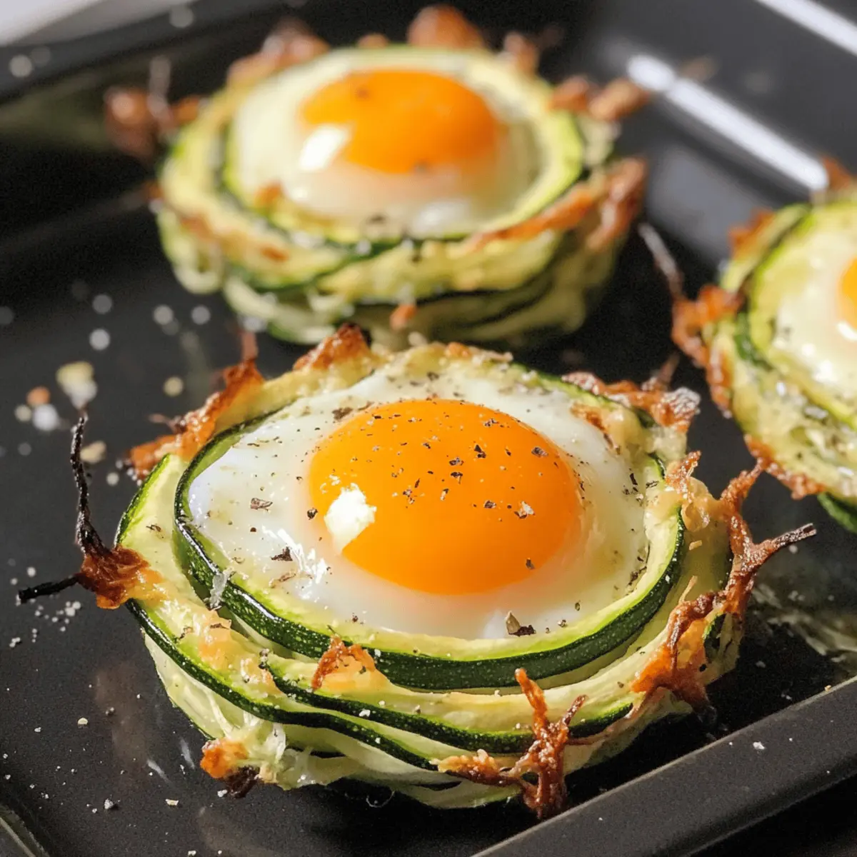 Zucchini-Ei-Nester: Gesunde Low Carb Leckerbissen