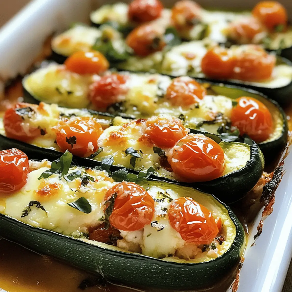 Gefüllte Zucchini mit Mozzarella – Lecker und Gesund