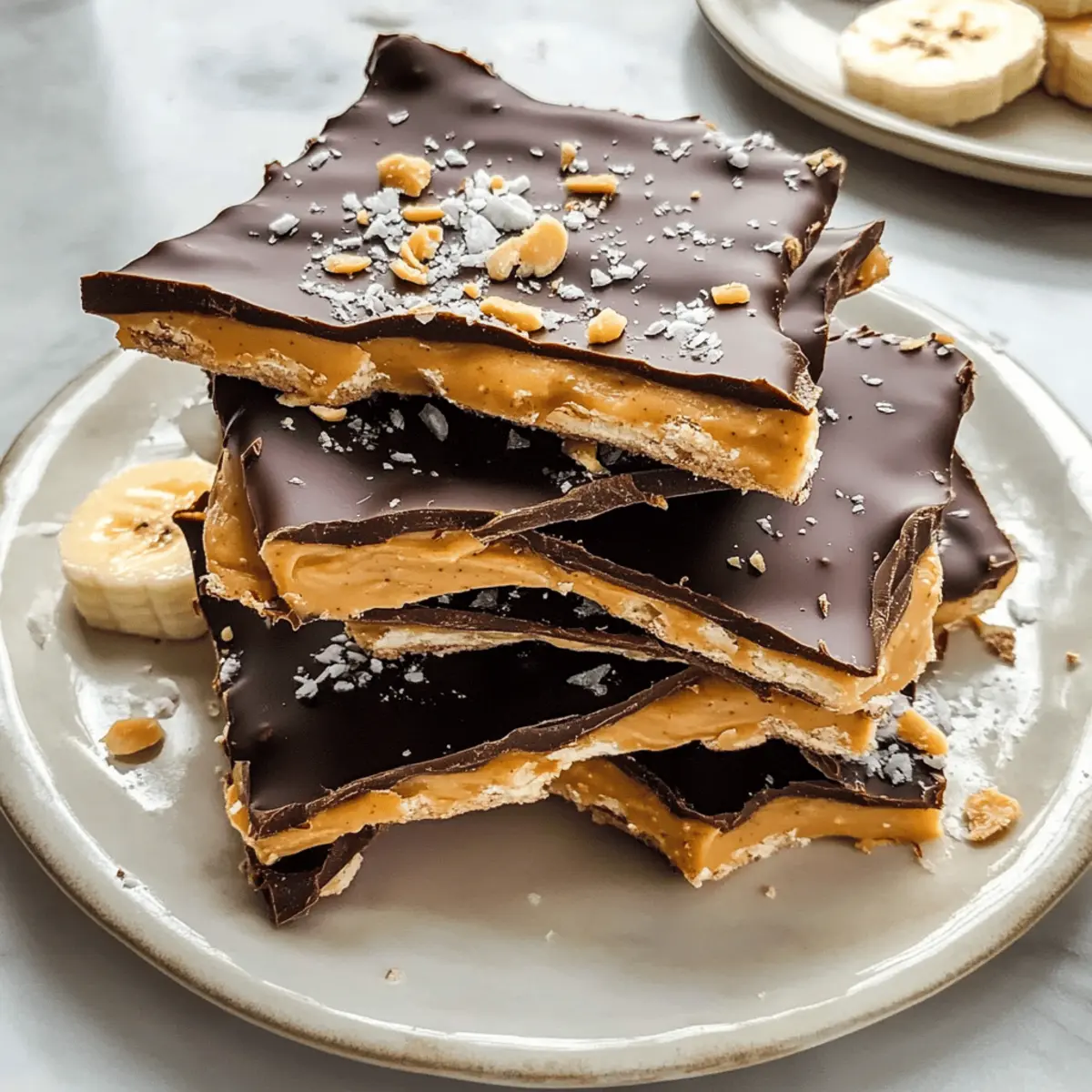 Viral 4-Zutaten Schokoladen-Bananen-Bark