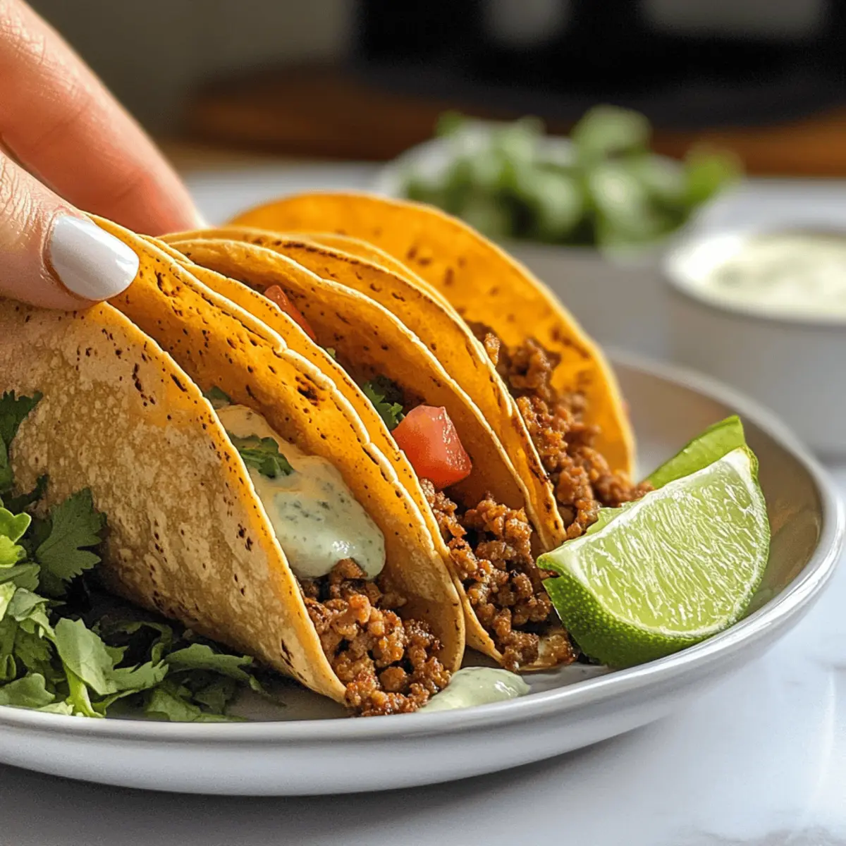 Crispy Baked Turkey Tacos ohne Blähungen