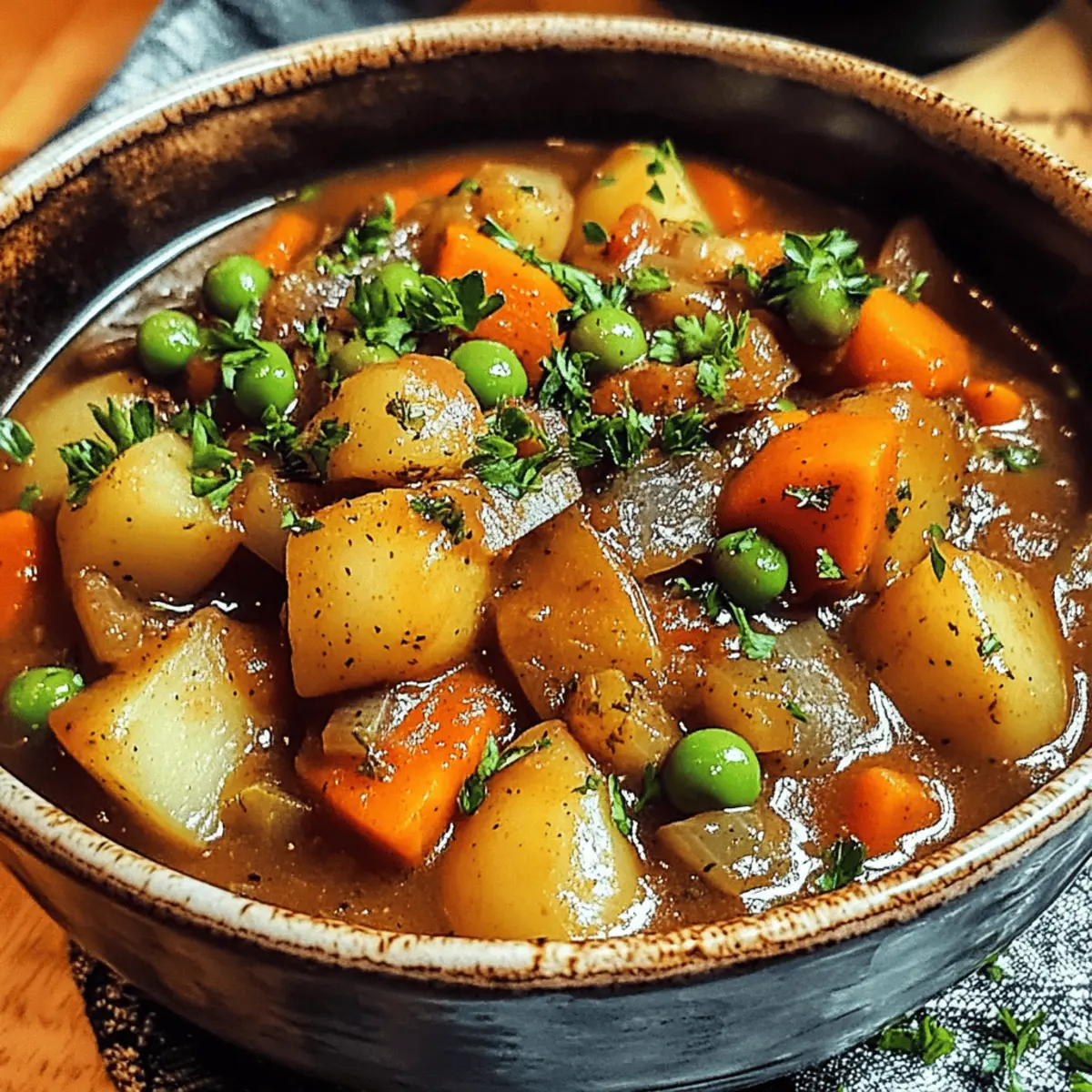 Herzhafter irischer vegetarischer Eintopf