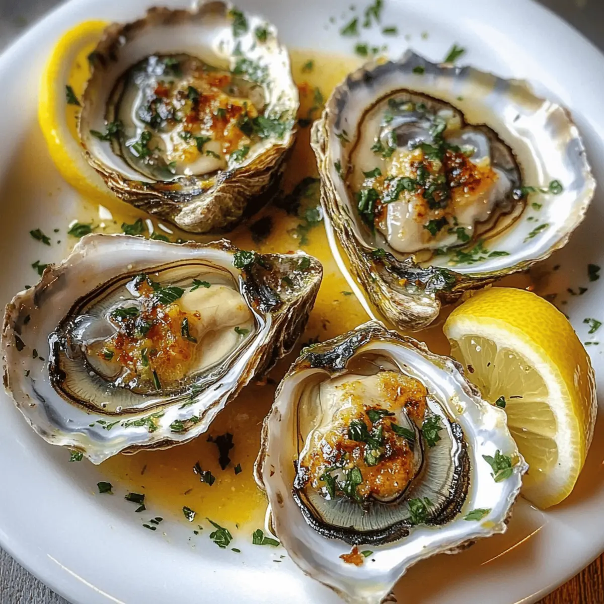 Limonenbutter Gegrillte Austern für Feinschmecker