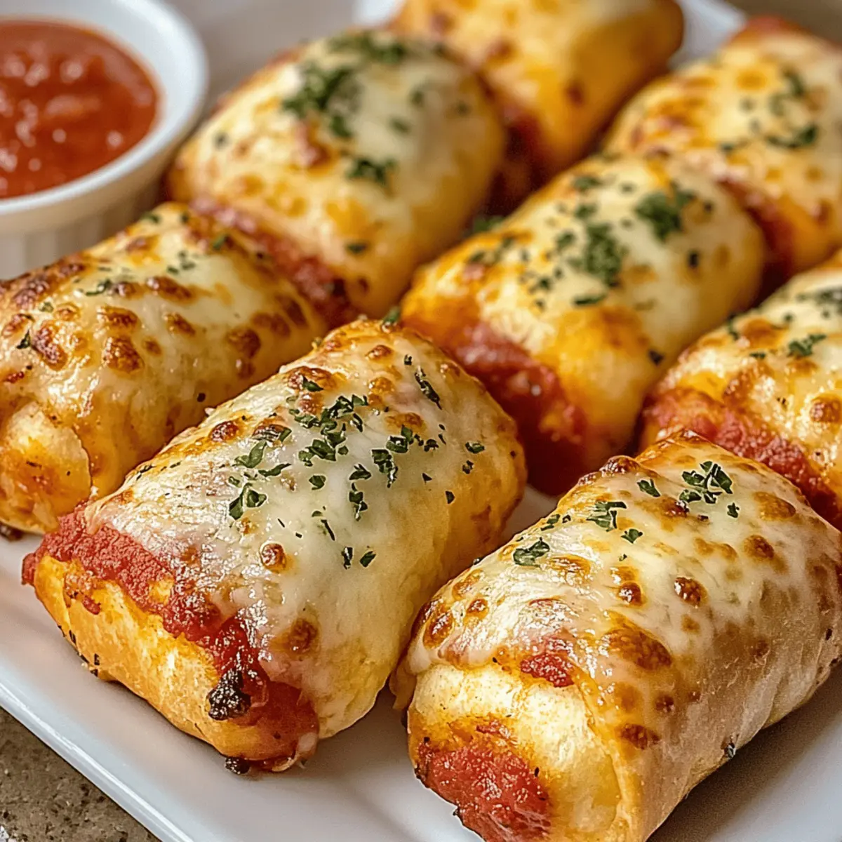 Crispy Air Fryer Pizza Rolls für schnelle Snacks